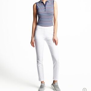 Peter Millar LA22EB50 Ladies Dynamite Technical Golf Pants White Size 10 NWT